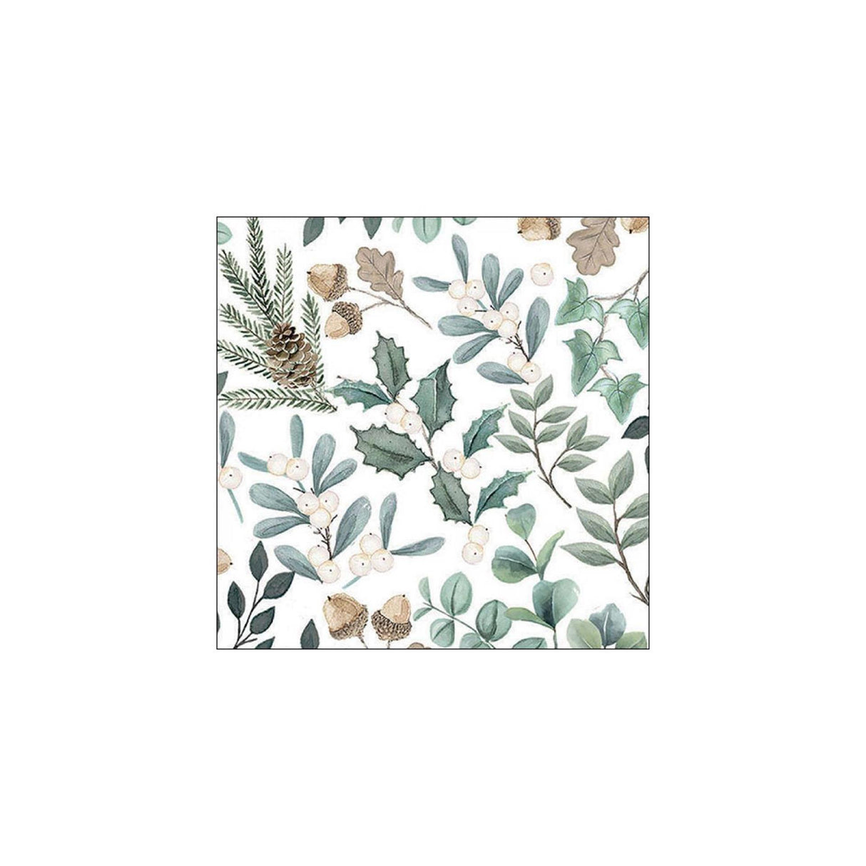 Ambiente napkins 33cm leaves