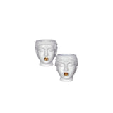 Ideas 4 seasons flower pot princess with gold lips ã˜12xh15.5cm
