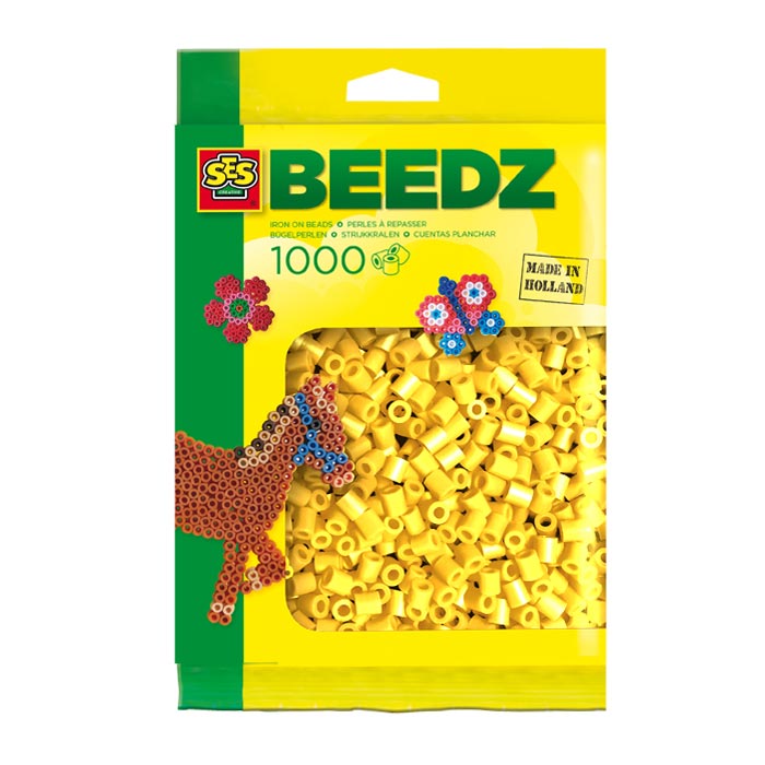 SES iron beads - yellow, 1000st.