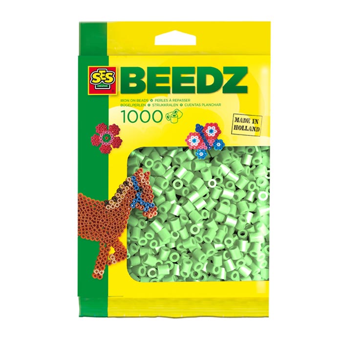 SES ironing beads - mint green, 1000st.