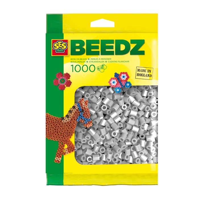 SES iron beads - gray, 1000st.