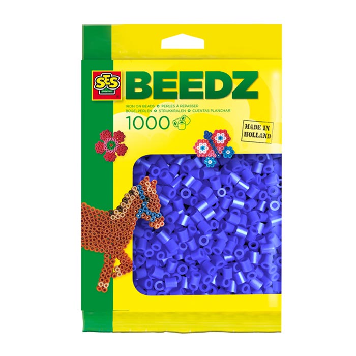 SES iron beads - Dark blue, 1000st.