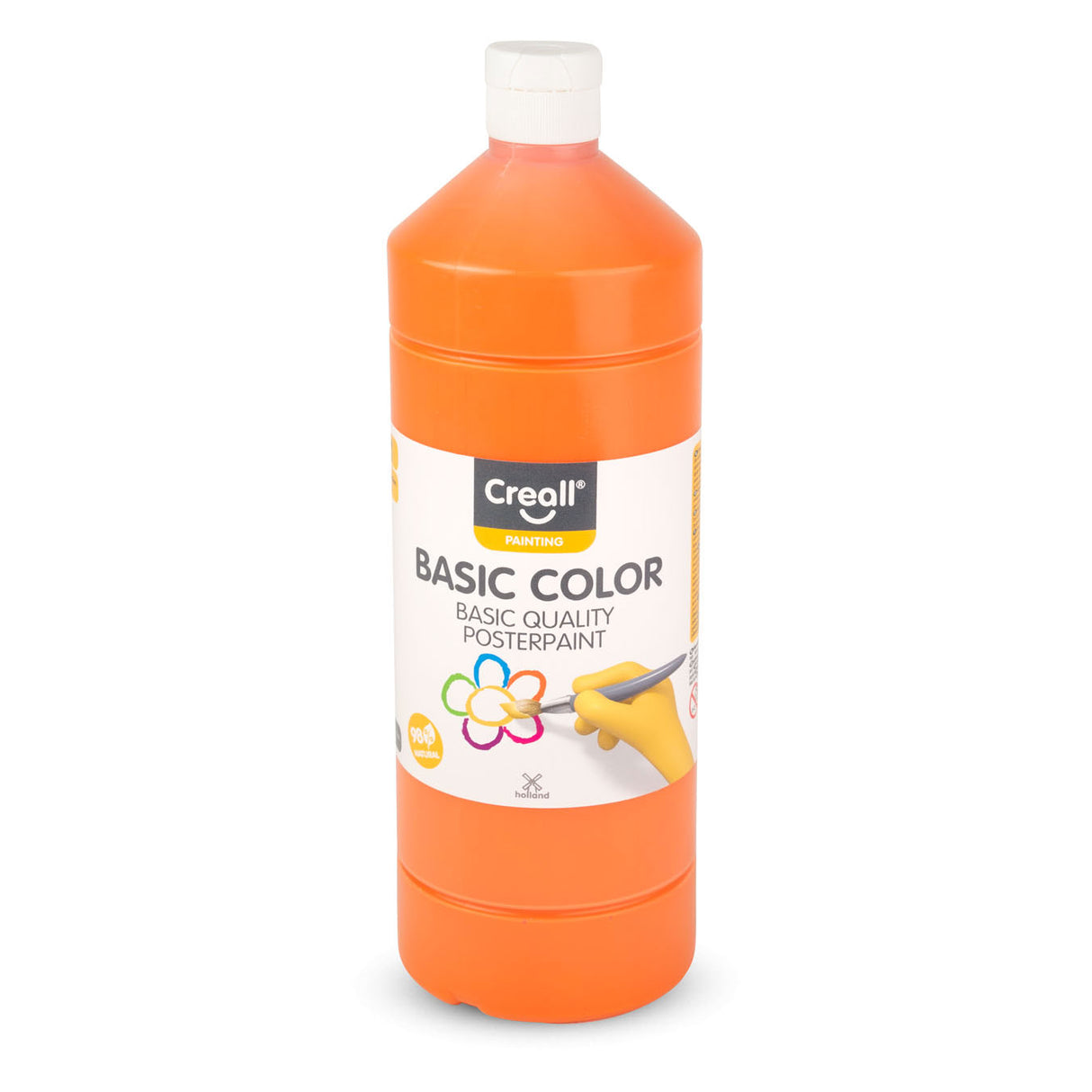 Pintura de la escuela creal de color naranja, 1 litro