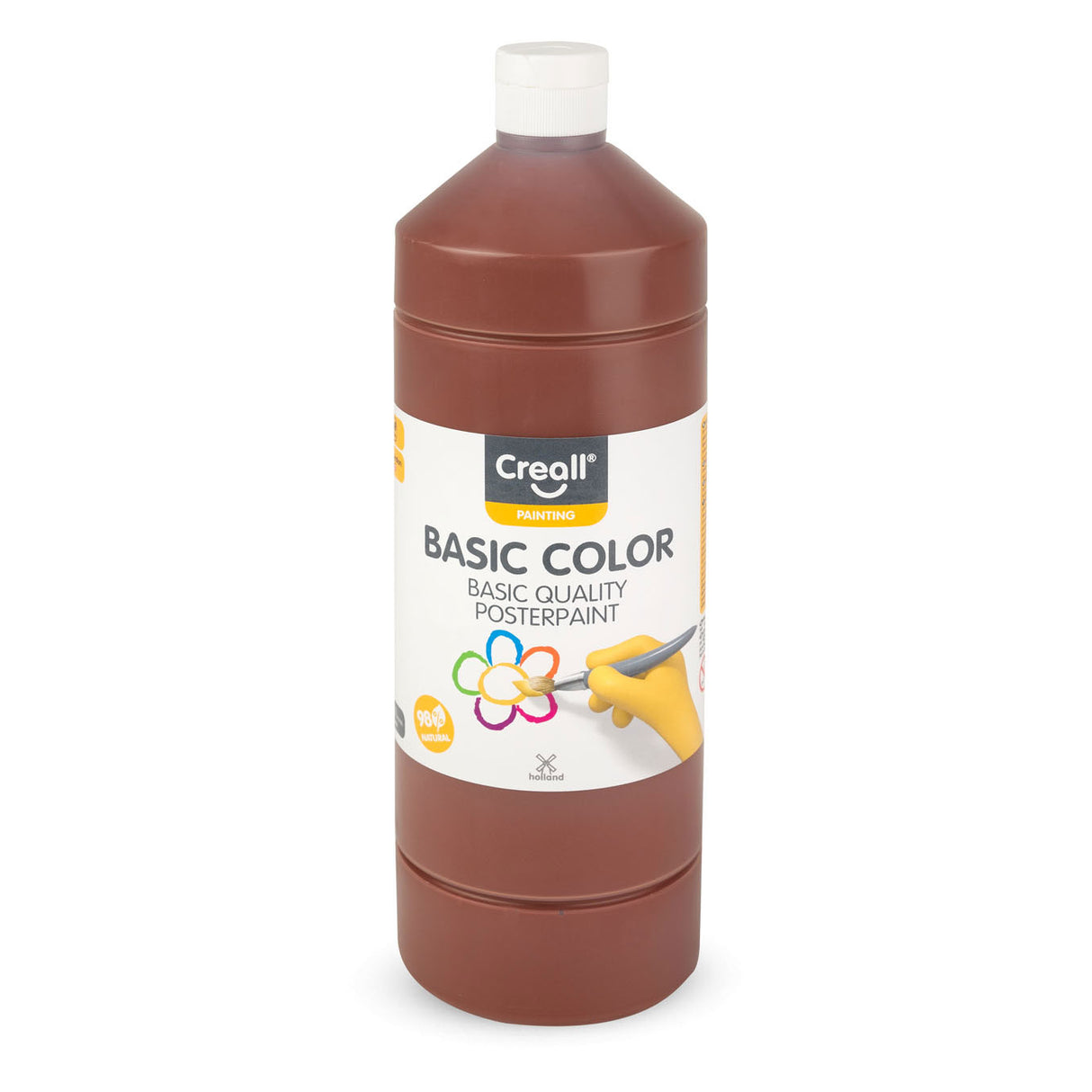 Creall School Paint Dark Brown, 1 litre