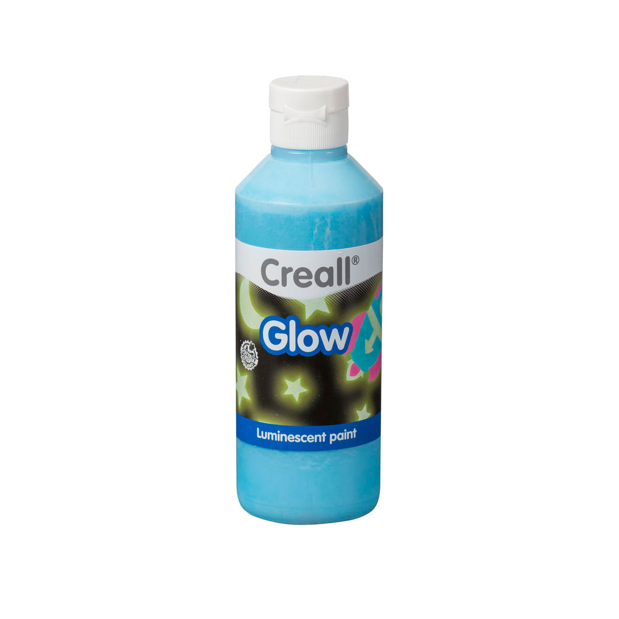 Creall Glow in the Dark Paint Blue, 250 ml