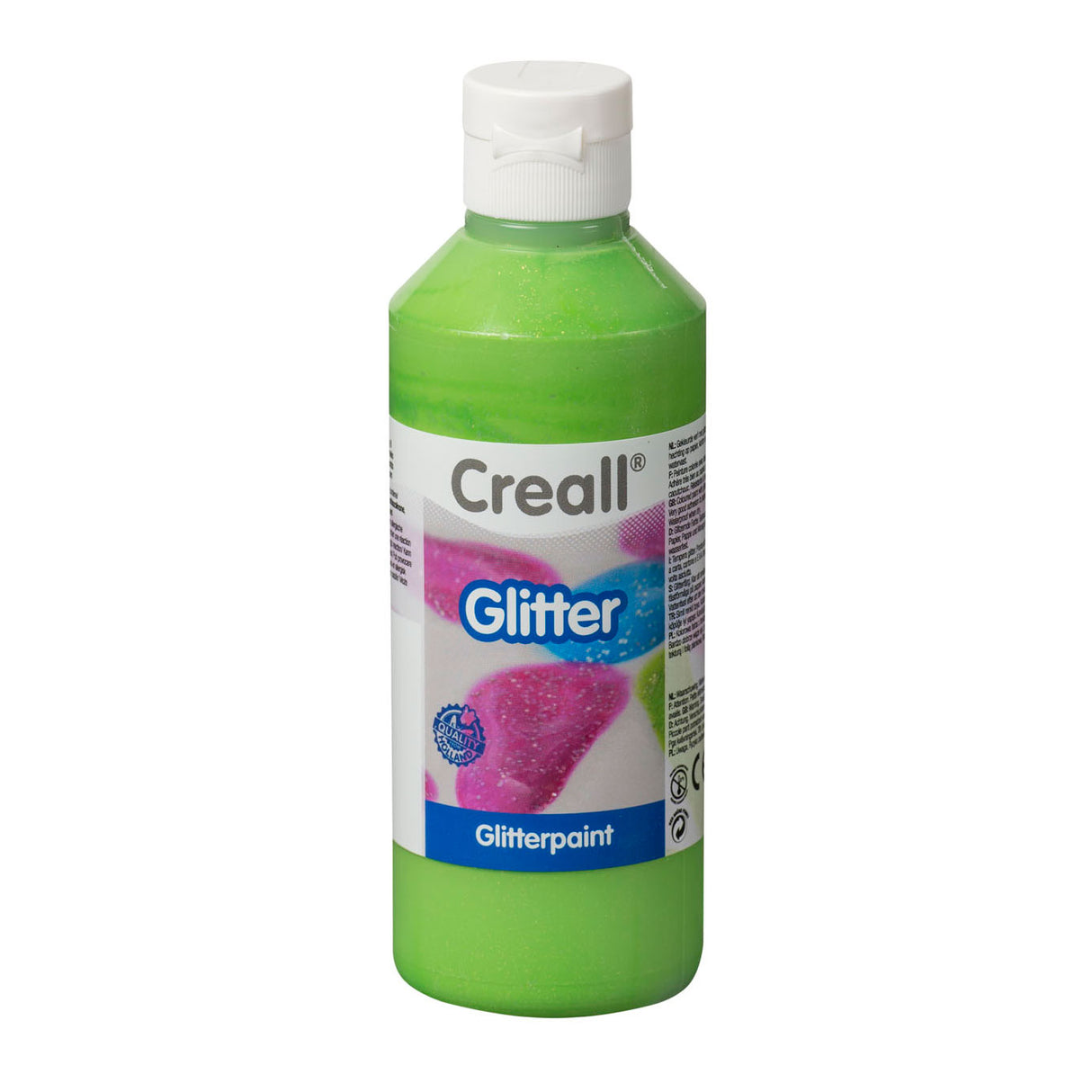 Creal di vernice glitter verde, 250 ml