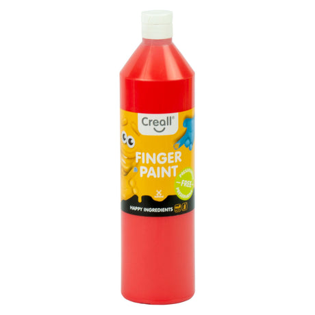 Creall farba do malowania palcami czerwona bez konserwacji, 750ml