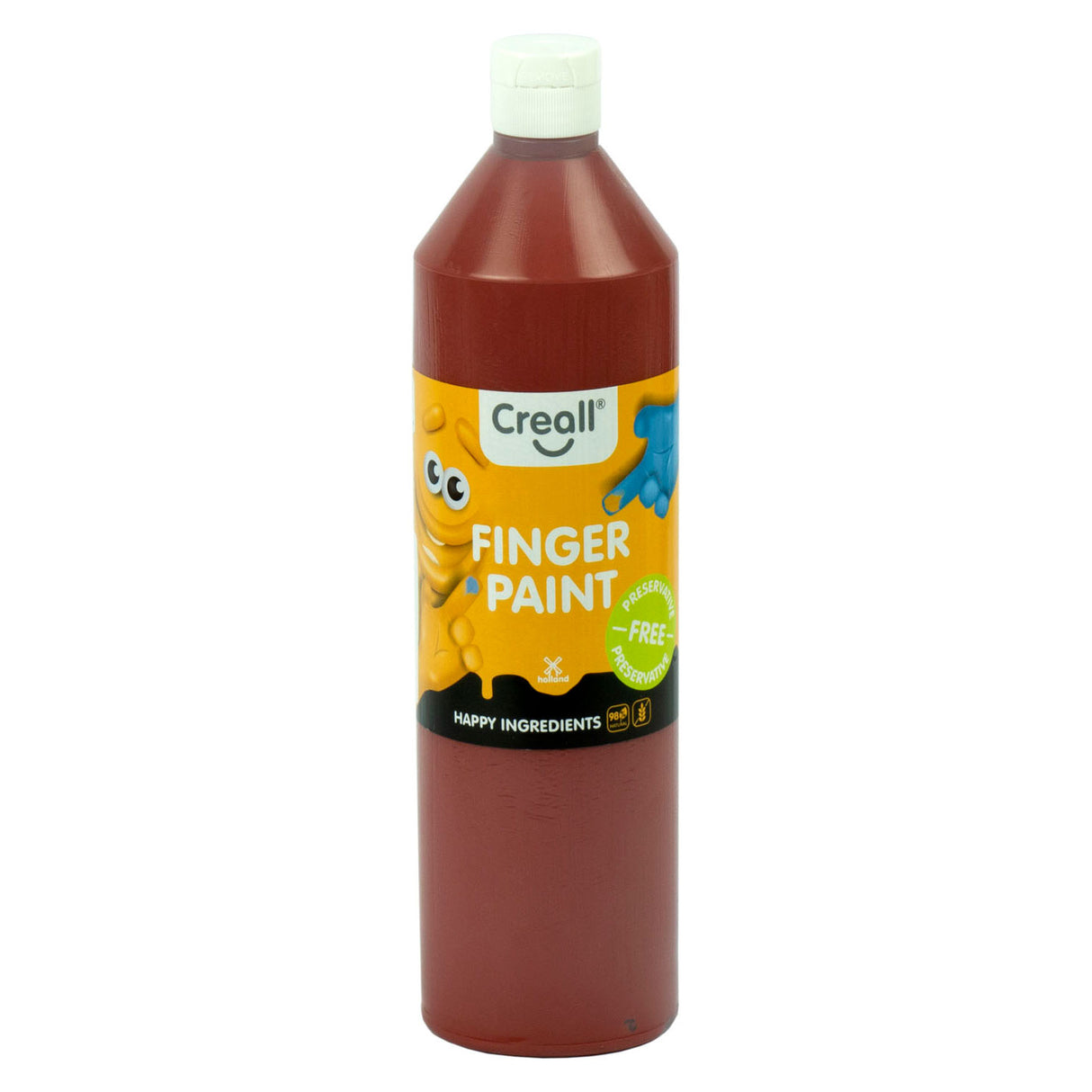 CREALL Finger paint Conservation -free brown, 750ml