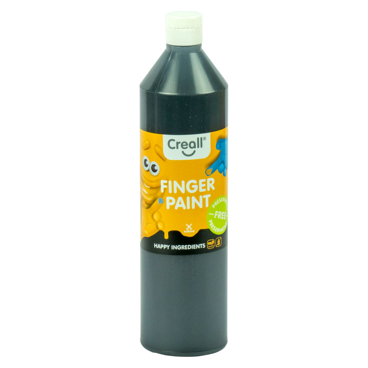 Creals Finger Paint Conservation -Free Black, 750 ml