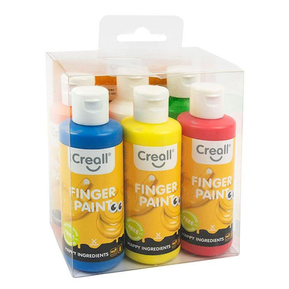 Creall Fingerfarbe Naturschutz -6x80ml