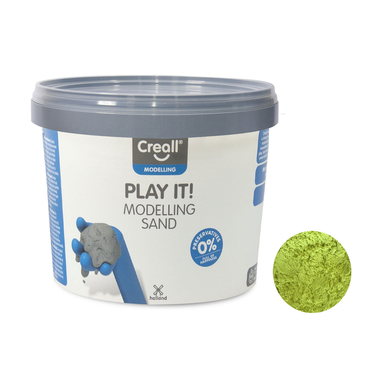 Creall Play It Modelling Sand Yellow, 750g.