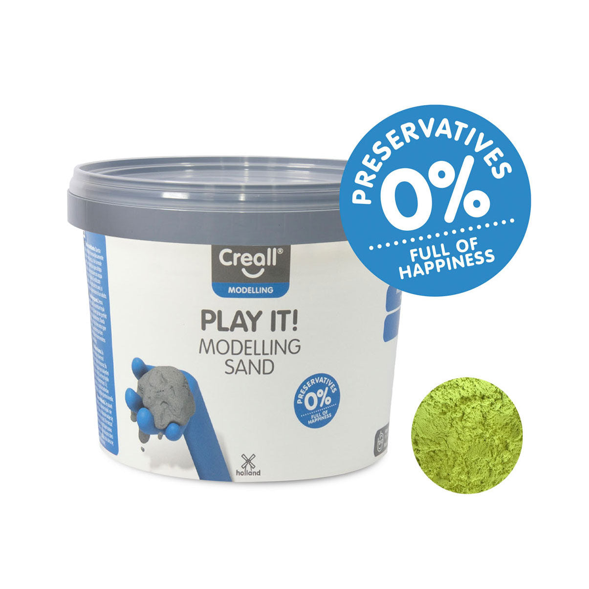 Creall Play It Modelling Sand Yellow, 750g.
