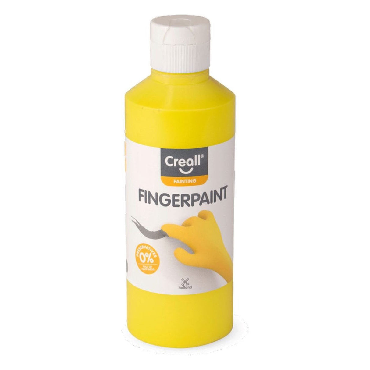 Creall vingerverf conserveringsvrij geel - 250ml