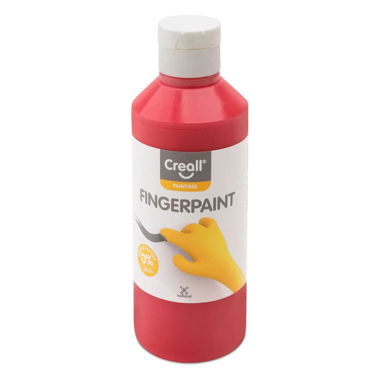 Creall vingerverf conserveringsvrij rood - 250ml
