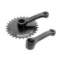 Crank set 28 Tands 102 mm Crank length Black1828102-Stzw