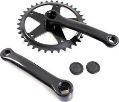 Crank set 36 Tands 127 mm Crank length Black 1836127stZW