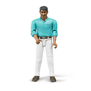 Bruder bworld figure man white pants | 2 pcs