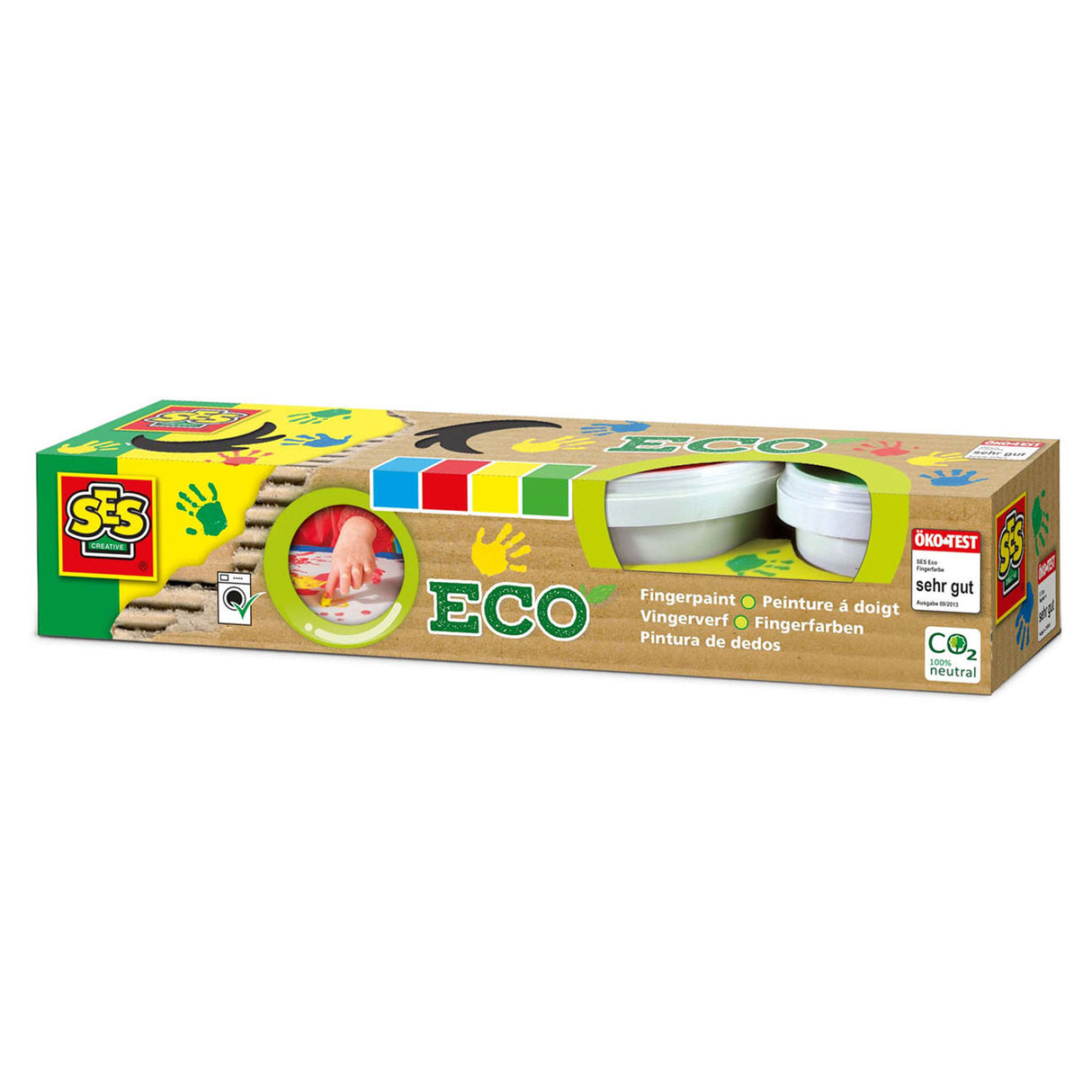 SES Eco Fingerfarbe, 4 Farben