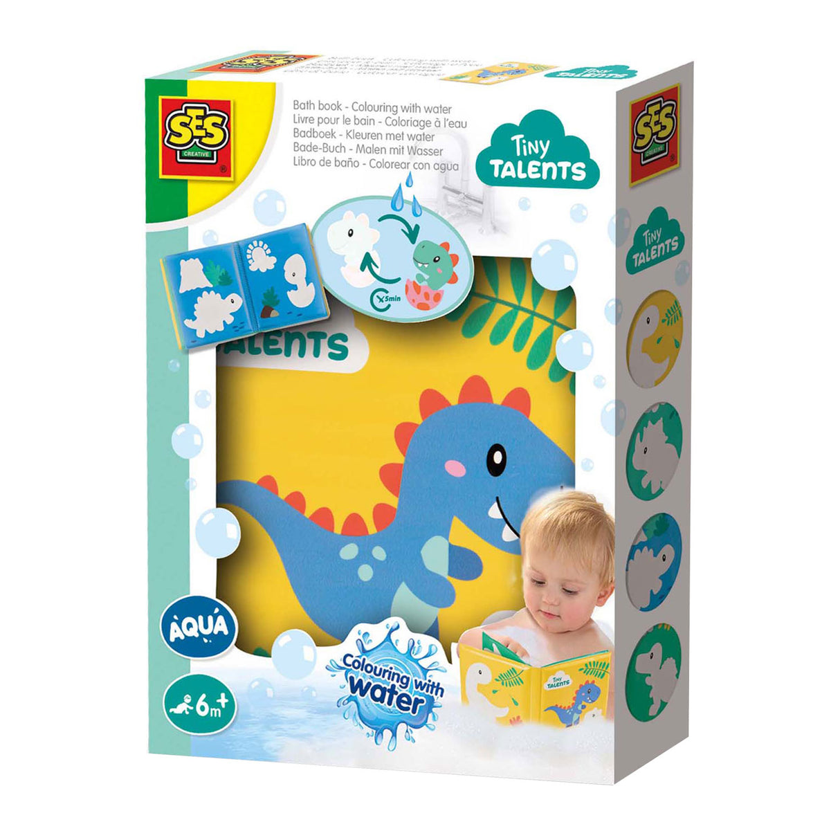 Ses bath book - coloring with water dinosaurs