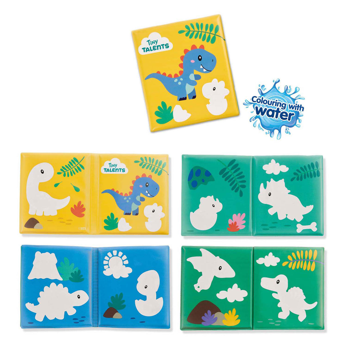 Ses bath book - coloring with water dinosaurs