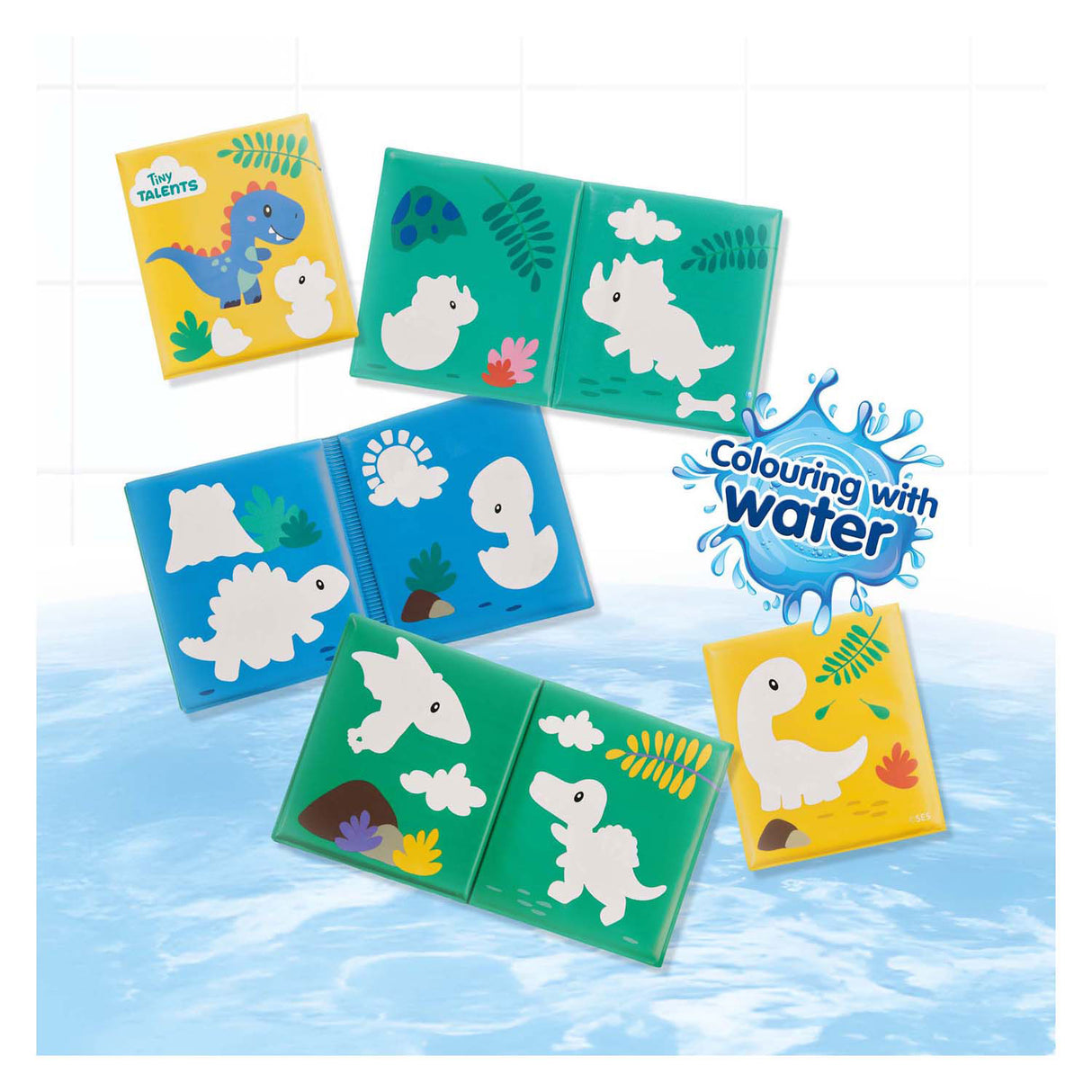Ses bath book - coloring with water dinosaurs