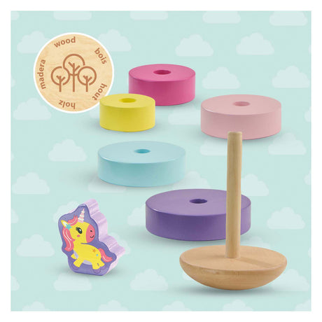 Ses creative ses wooden stacking tower unicorn