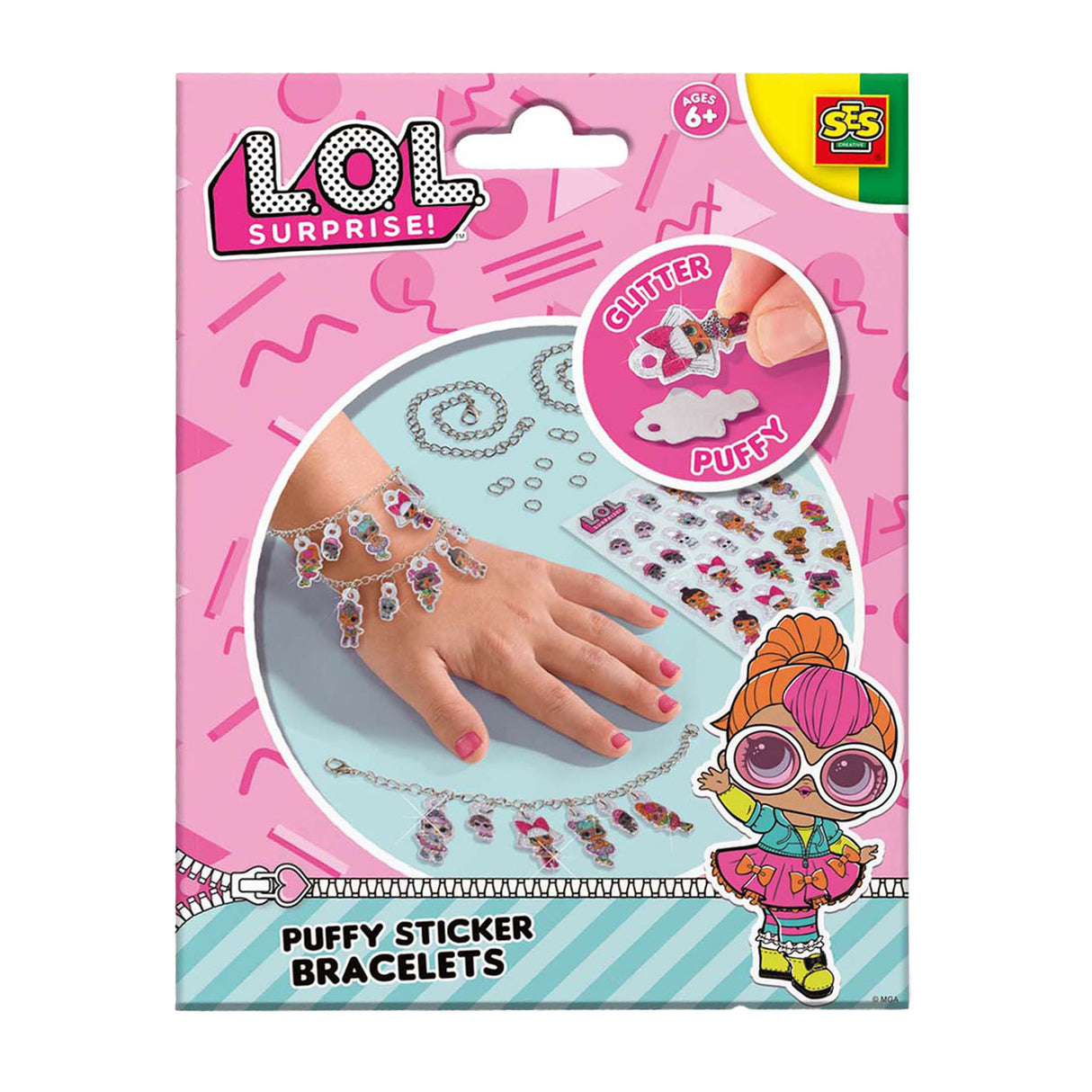 Ses l.o.l. puffy sticker bracelets