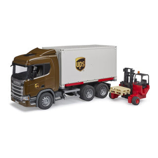 Bruder teherautó Scania 560R UPS emelővel