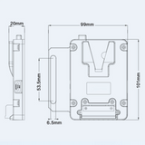 Rolux Mini V-Mount Batterieplack rl-ac12s