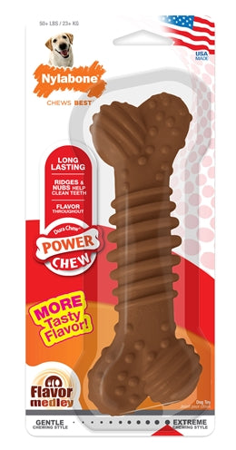 Nylabone dura chew textured bone medleys taste