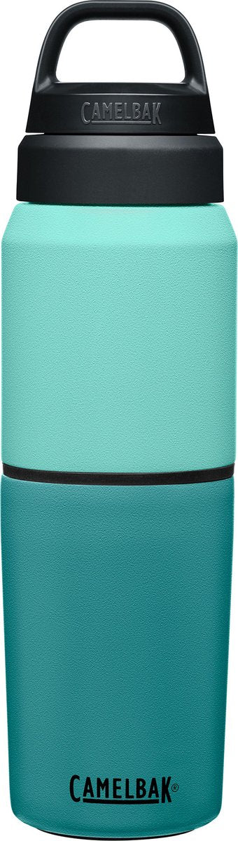 Camelbak multibev vakuová nerez - láhev na vodu s vyjímatelným šálkem na kávu - 500 ml + 350 ml - zelená zelená (pobřežní laguna)