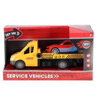 Rapid Wheels Autotransporter mit Auto und Licht und Sound und Reibung