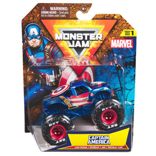 Monster jam 1:64 1 balení zázrak (zadek) | 2 ks