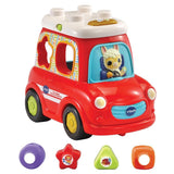 Vtech Vrolijke Vormenauto 25 cm rood 5-delig