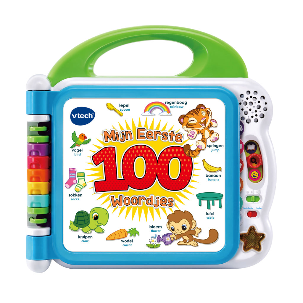 VTech Kinderboek Mijn Eerste 100 Woordjes blauw