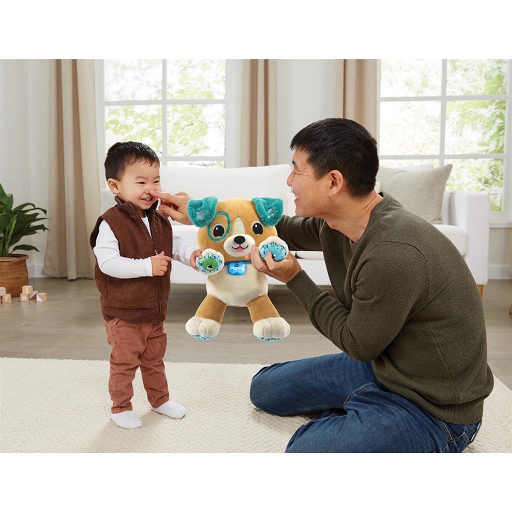 Vtech embrasse mon chiot interactif turquoise brune en peluche