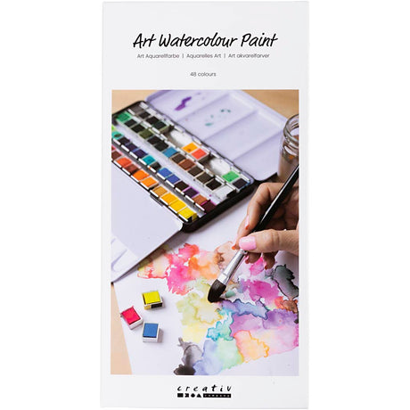 Umelecká akvarelová farba Creativ company štandardné farby - 48 farieb