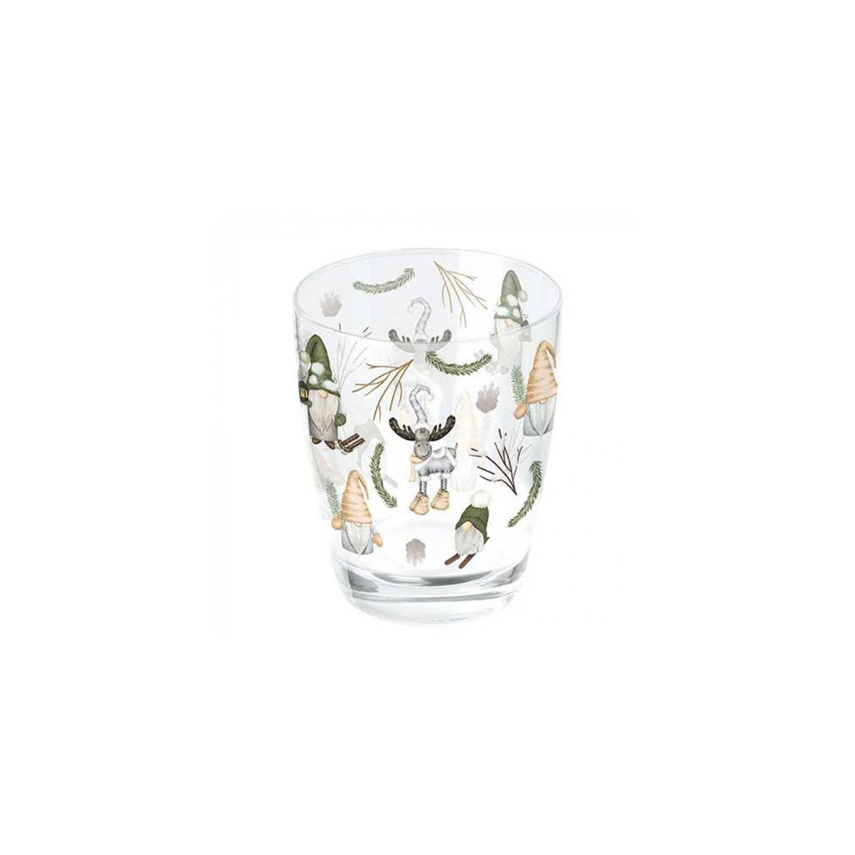Ambiente drinking glass 250ml forest gnomes