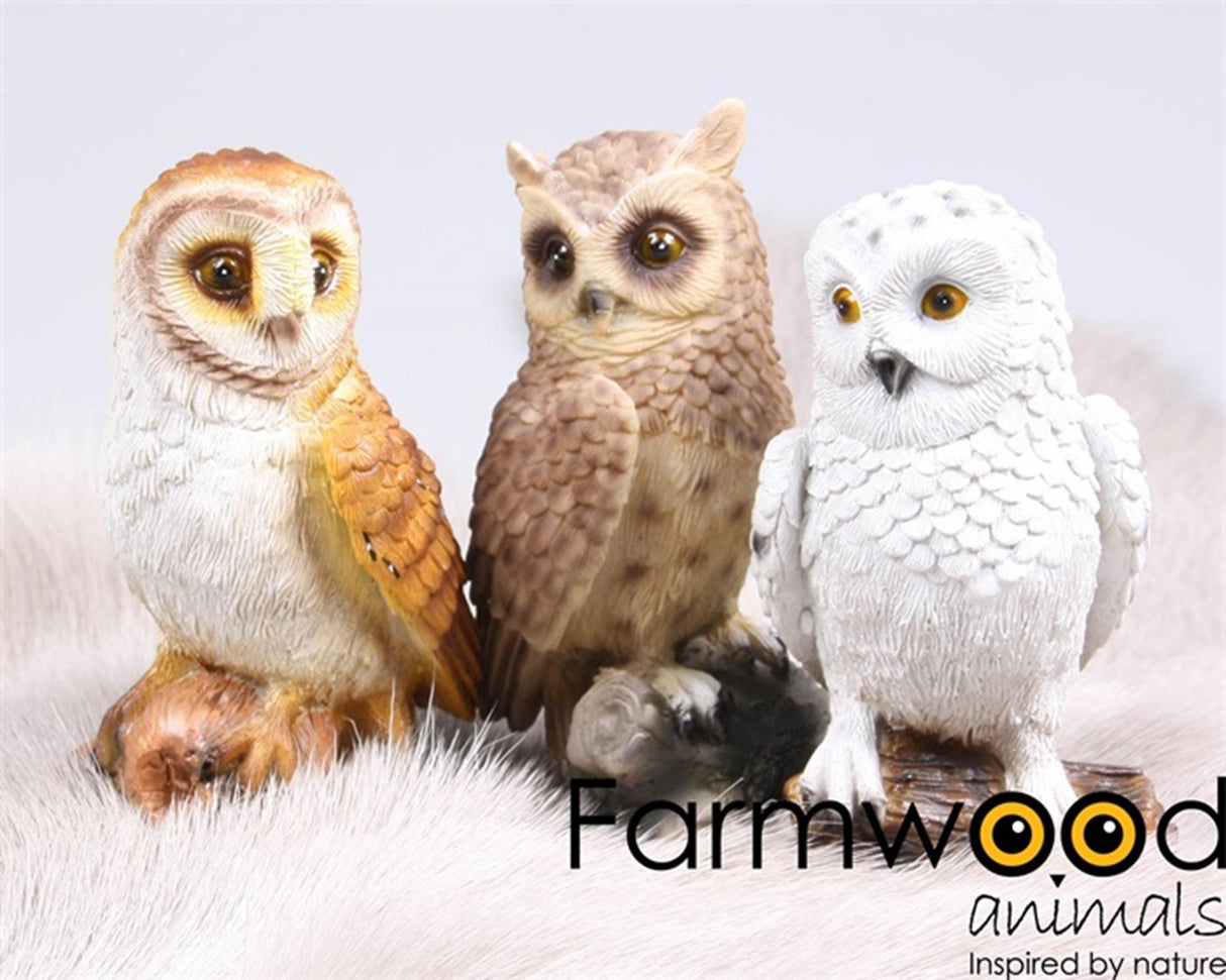 Farmwood animals garden statue owl 13cm
