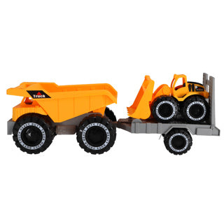 No fire construction vehicles set with friction