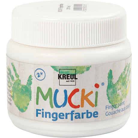 Creativ Company Mucki finger paint white, 150ml