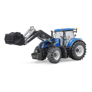 Bruder New Holland T7.315 traktorius su priekiniu krautuvu 36 x 17 x 20 cm