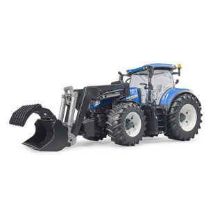 Bruder New Holland T7.315 traktorius su priekiniu krautuvu 36 x 17 x 20 cm