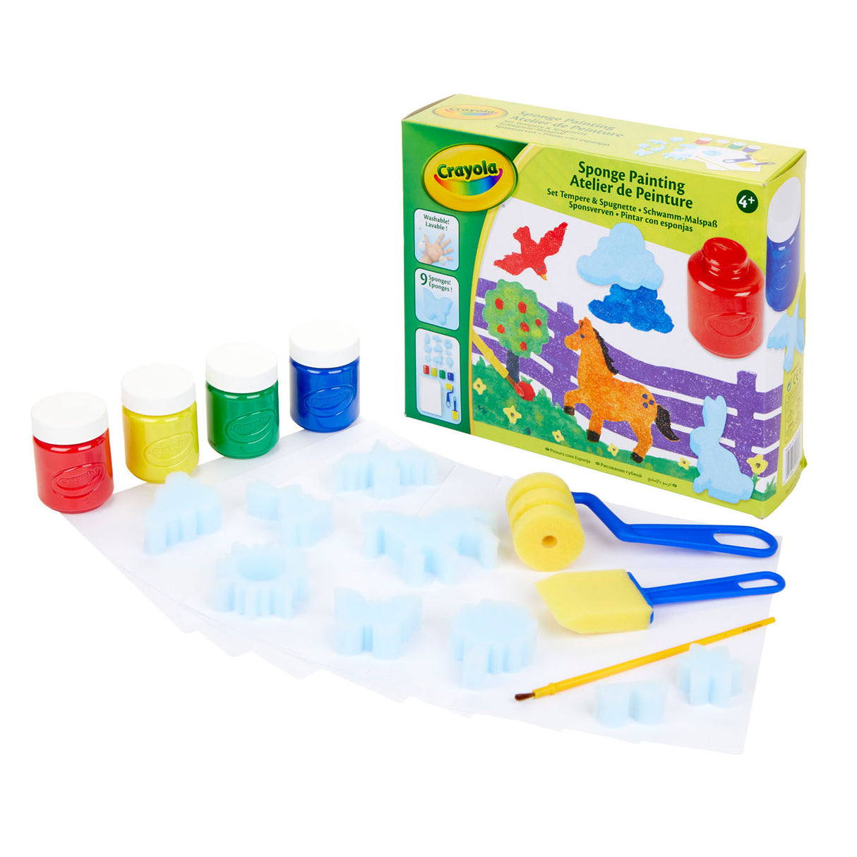 Crayola Craft Set målning med svamp