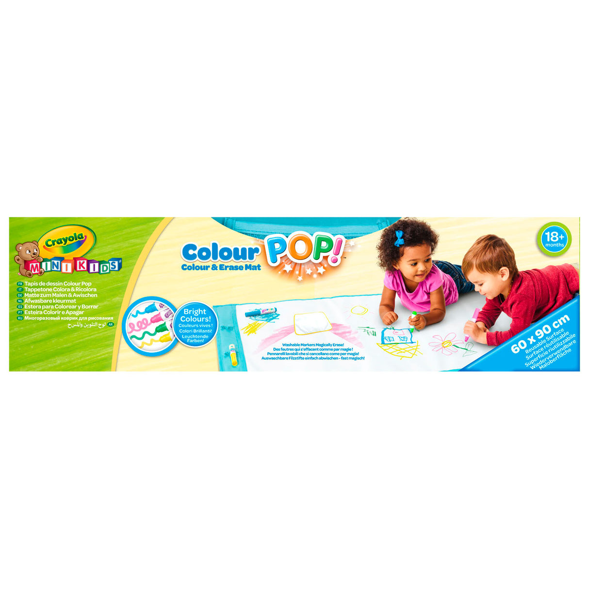 Tapis de couleur lavable crayola