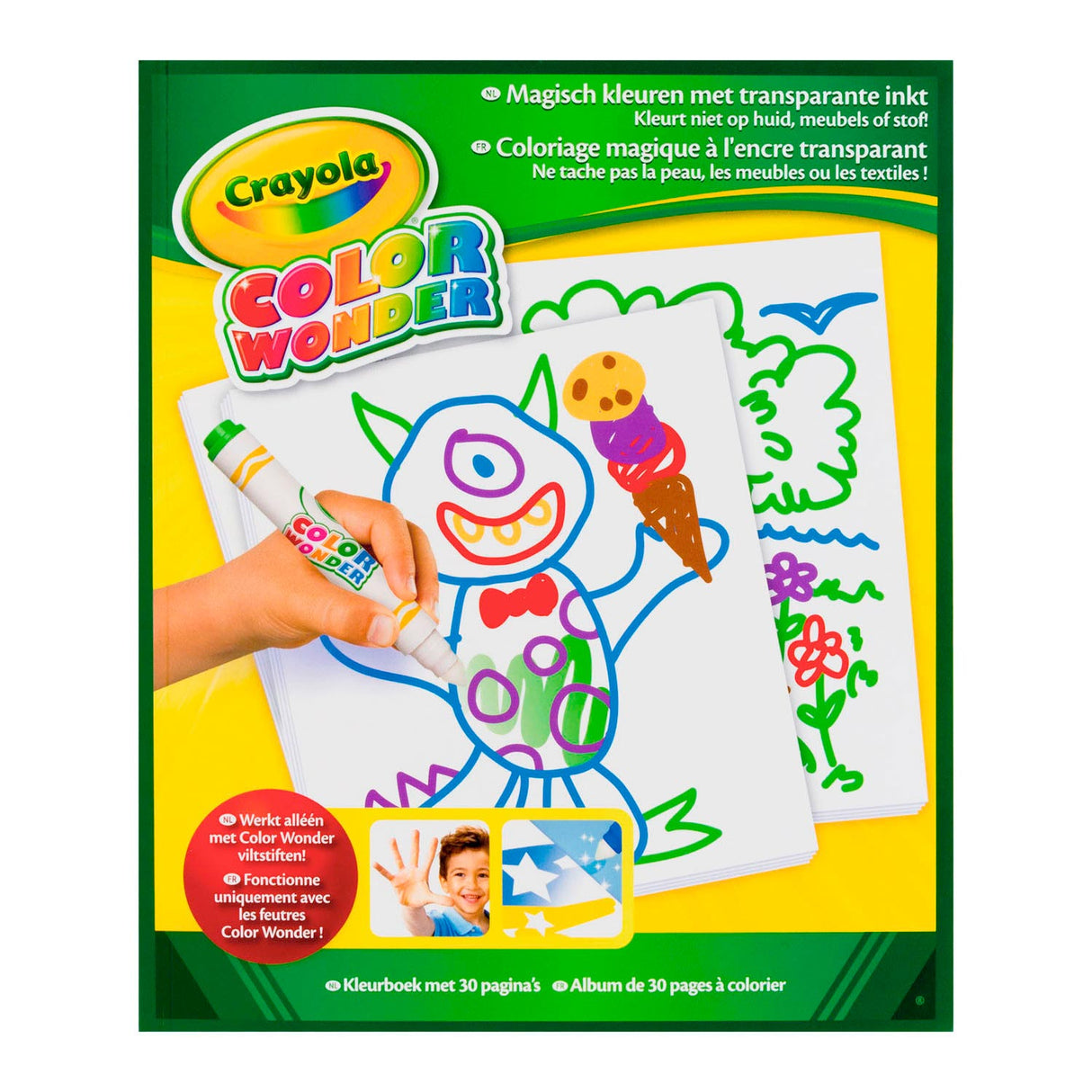 Crayola Farbwunderzeichnung Block, 30 Seiten