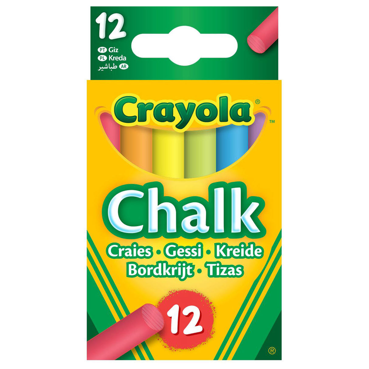 Crayola Board Chalk Color, 12st.