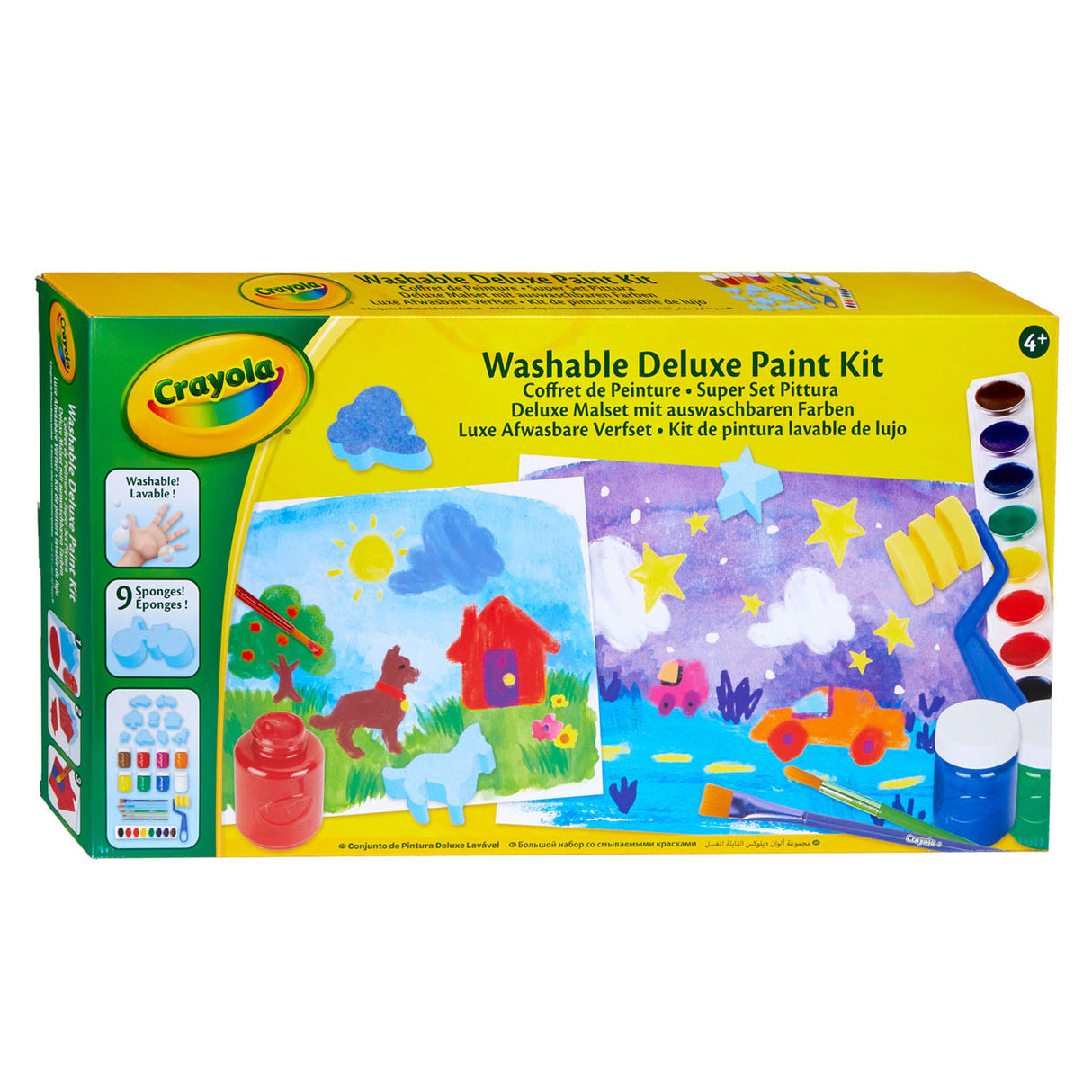 Juego de pintura lavable de lujo de Crayola Deluxe