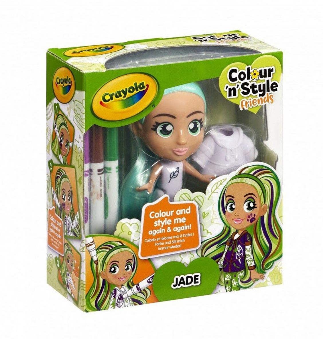 Crayola färg n stil vänner färg jade