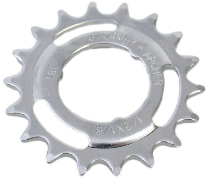 Gear Sturmey Archer 18T 1 8 Fortsatt Chrome